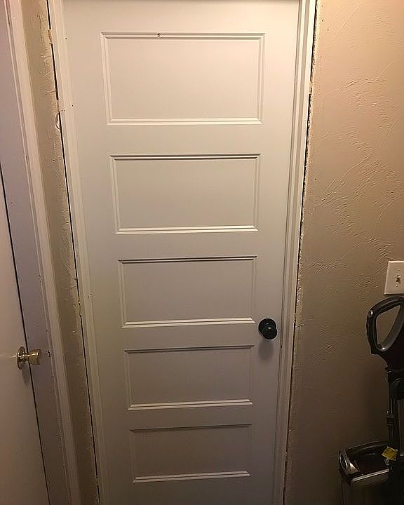 New custom doors throughout