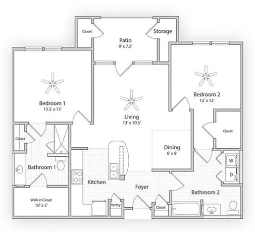 Floor plan AFWC1