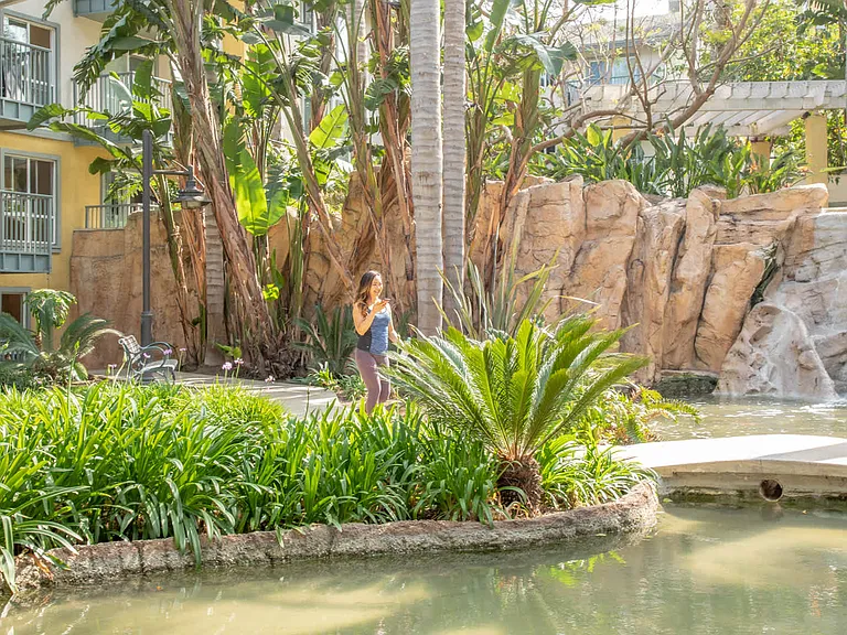 Explore the Lush Community Grounds