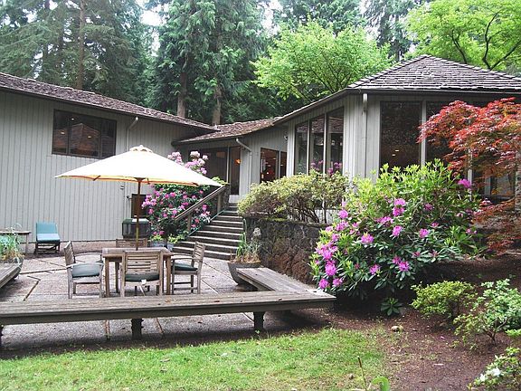 Large entertainment size decks, patio and children's play area