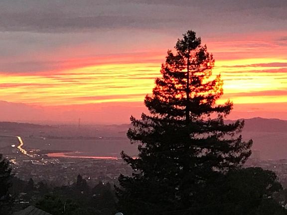 sunset from the porch off kitchen