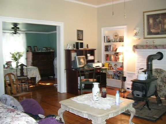 Den with Woodburning Stove