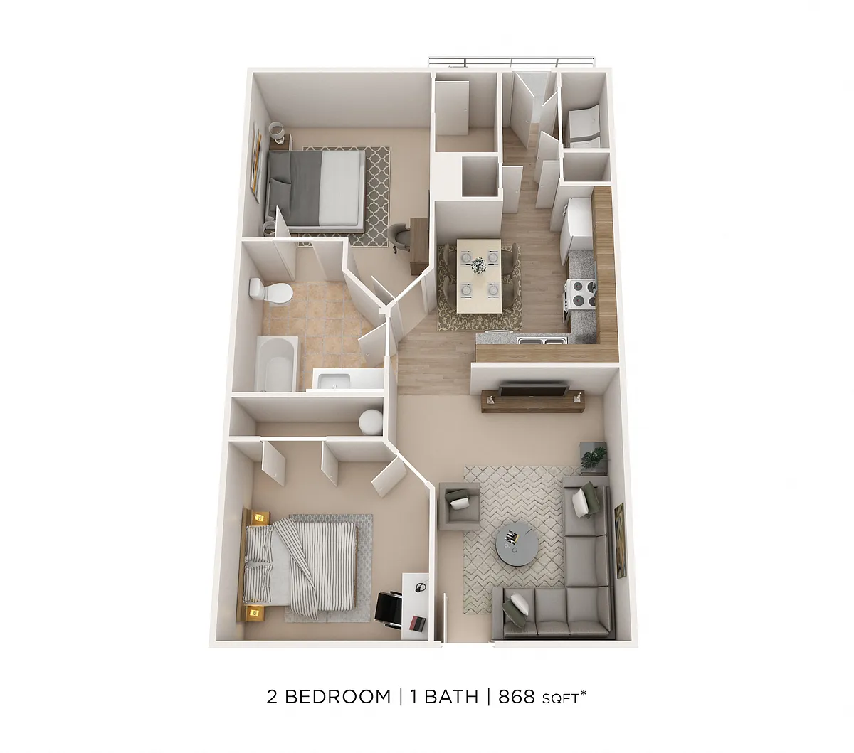 Floor plan Two Bedroom