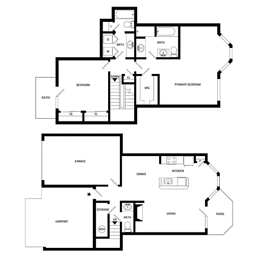 Floor plan Cypress Point Townhome