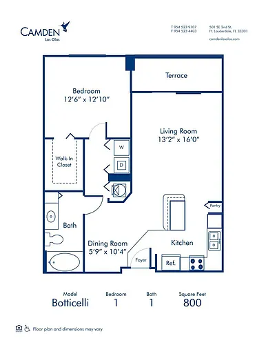Floor plan Botticelli A