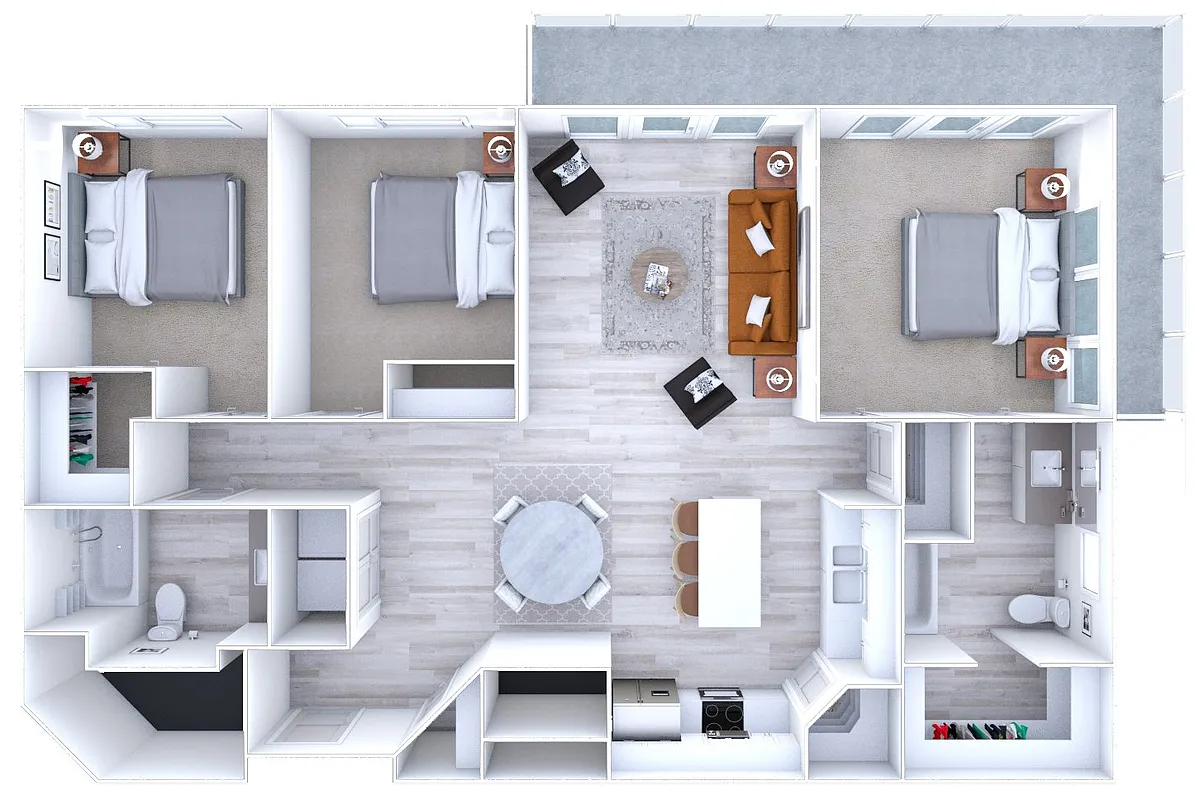 Floor plan The Zen 3x2