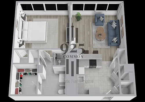 Floor plan 1 Bedroom 1 Bath