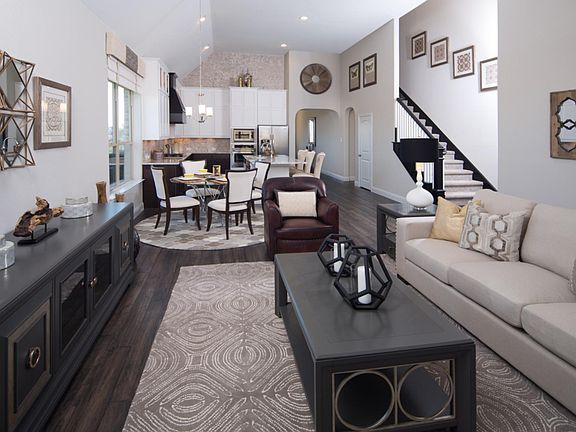 Addison II Floor Plan Family Room Kitchen Representative Photo