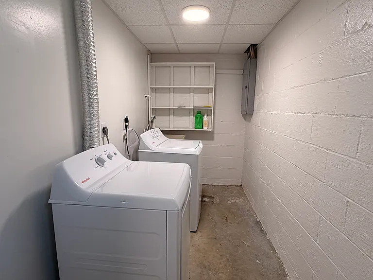 Washer & Dryer and Utility sink