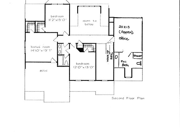 Second Floor featuring office suite.