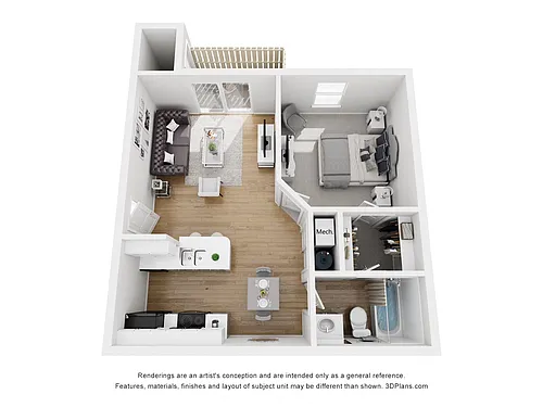 Floor plan The Daisy Newly Renovated