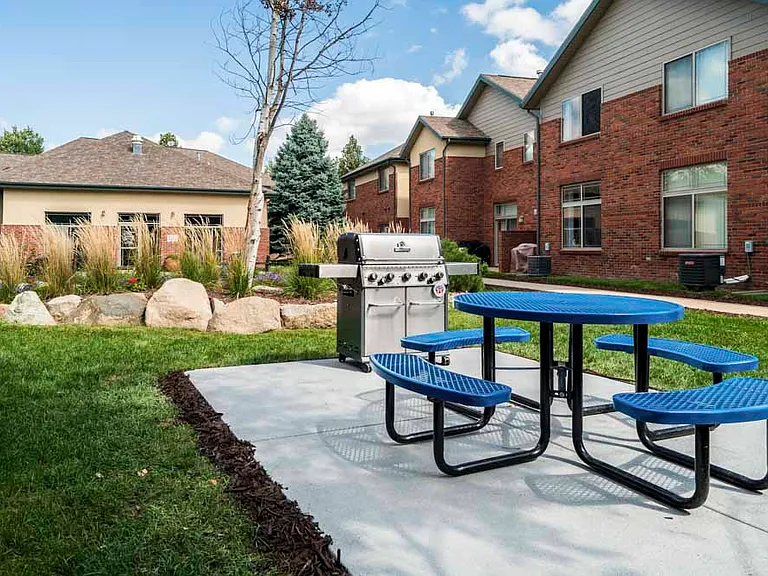 Feeling like barbeque? Check out our grilling areas in our central courtyard.