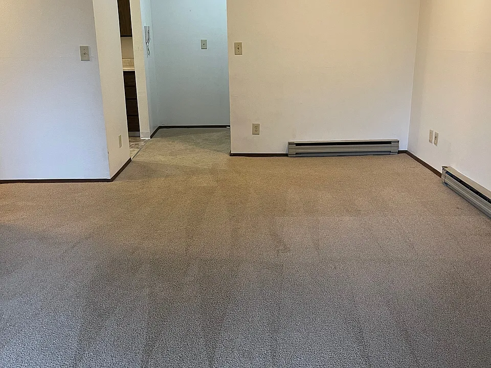 Spacious living room with dining and/or work from home area