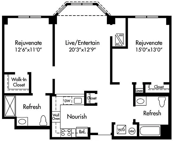 Floor plan D1 ADA