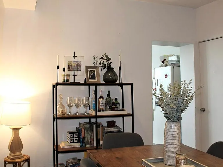 Living room facing kitchen