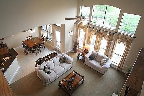  living room view from upstairs