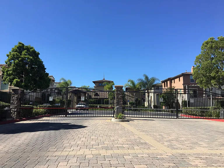 Gated community entrance
