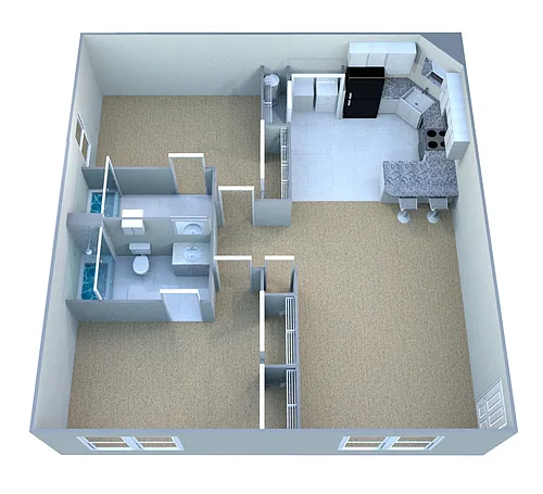 Floor plan Custom - Phase I - 2BR