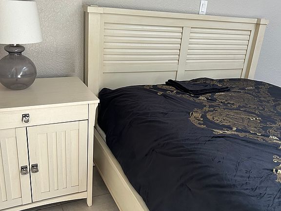 Bedroom furniture included