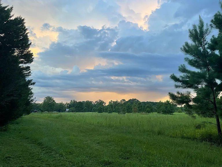 Sunset from the backyard.