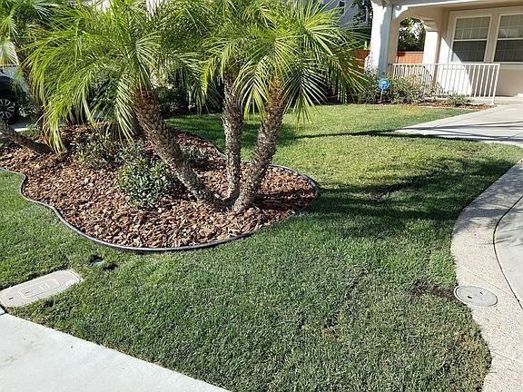Current landscaped front entrance.