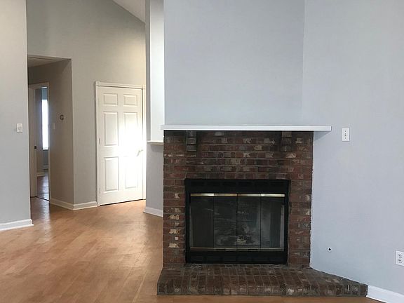 Beautiful brick fireplace