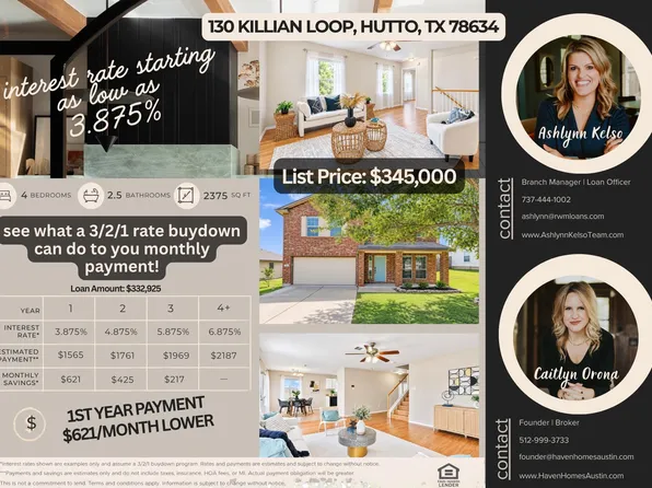 130 Killian Loop, Hutto, TX 78634