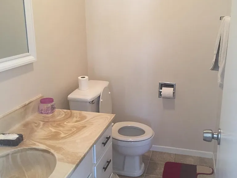 Half bath in master bedroom