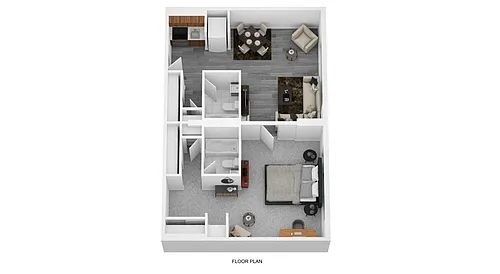 Floor plan 1 Bedroom Deluxe