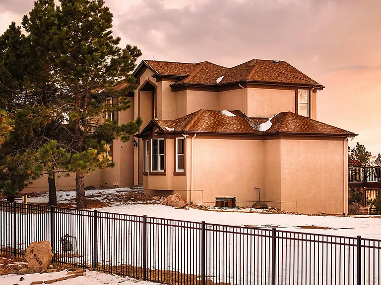 2.5 acres with privacy wrought iron fencing