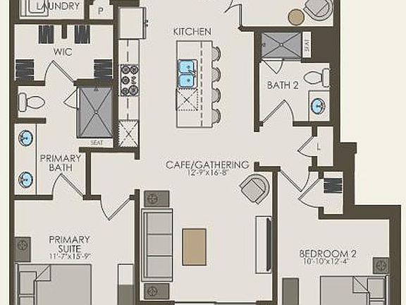 First Floor 2 br 2 ba