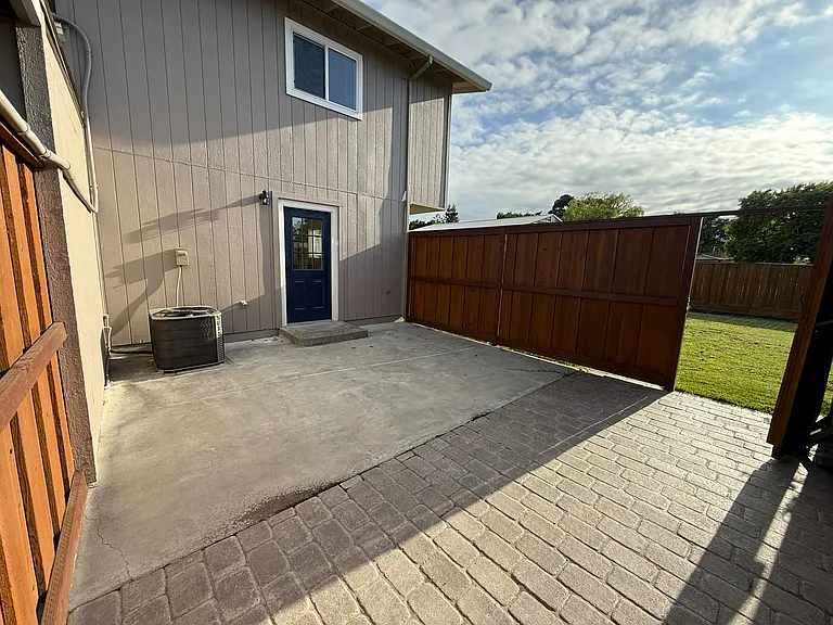enclosed backyard