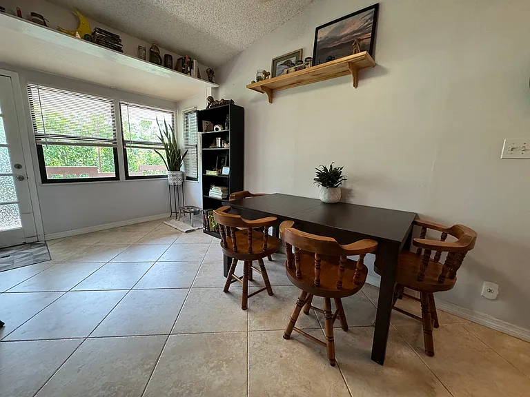 Dining area by kitchen