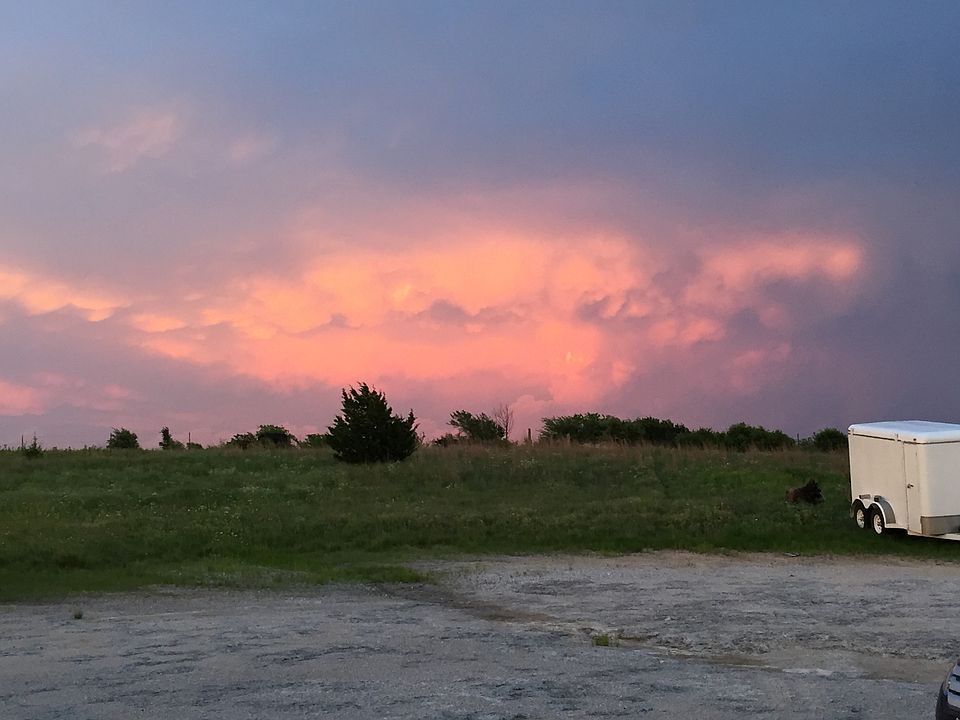 Sunset from front door