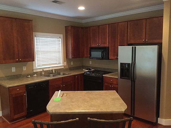 Kitchen open to living room
