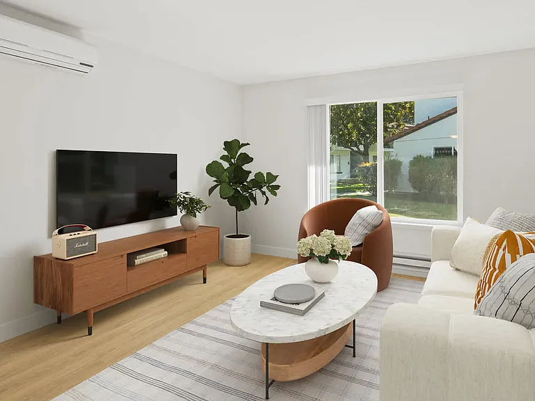 Living Room with Hard Surface Flooring