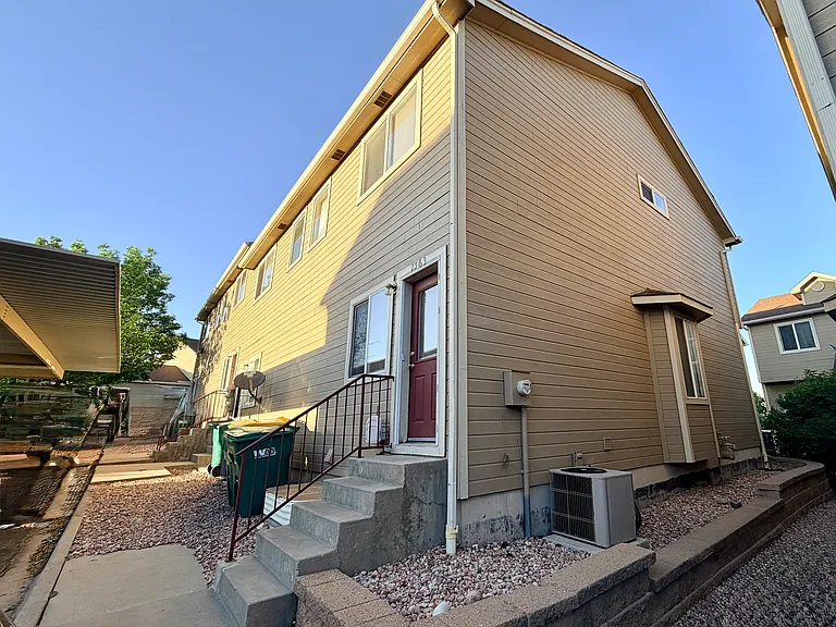 Side view looking at property end unit view