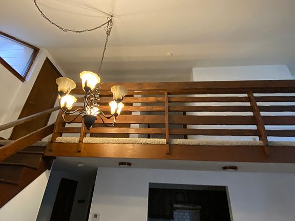 Balcony overlooking the living room