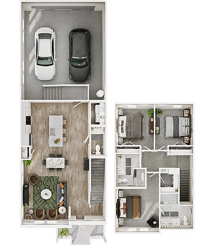 Floor plan Townhome - C3