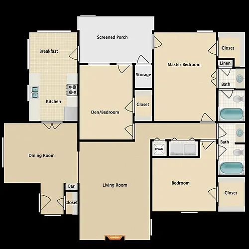 Floor plan 3 bedroom
