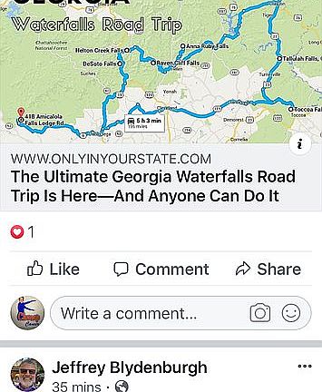 Waterfalls minutes away