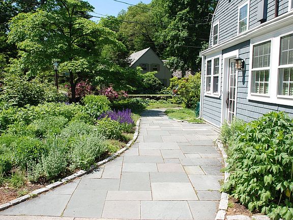Bluestone pathway and garden