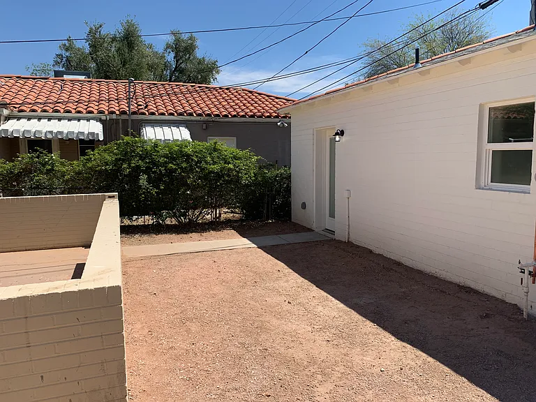 Large private yard
