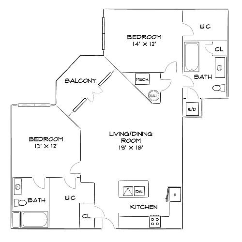 Floor plan Design 2P-E