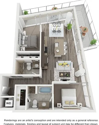 Two bedroom floorplan Two bedroom floorplan