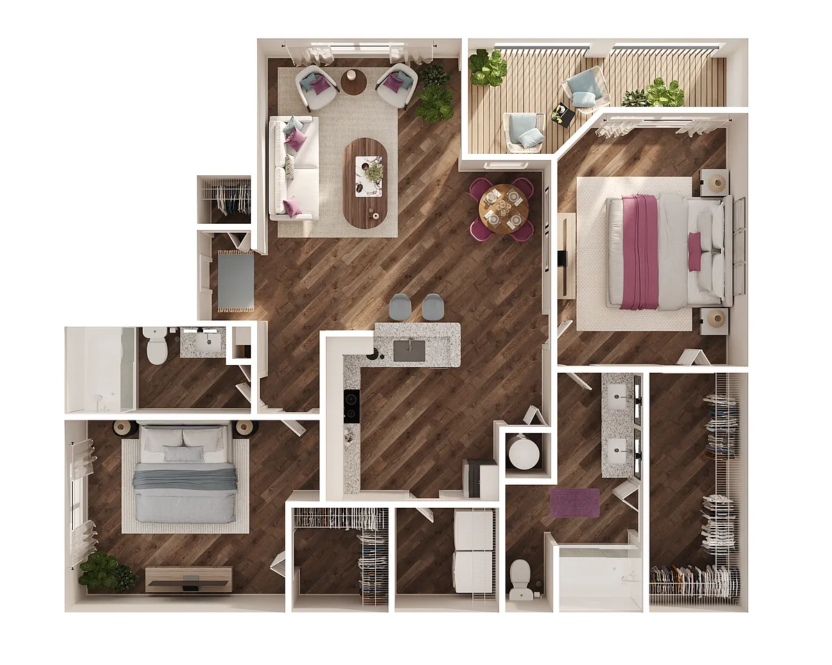 Floor plan Two-Bedroom A