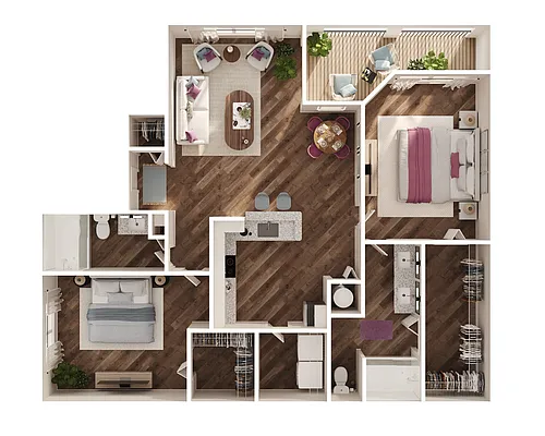 Floor plan Two-Bedroom A