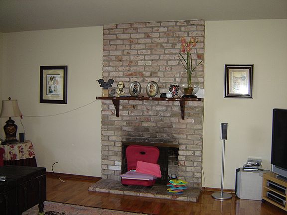 fire place in lounge