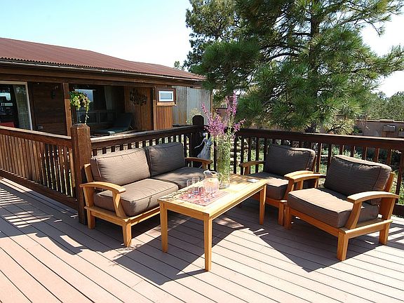Rear Deck with tree shade