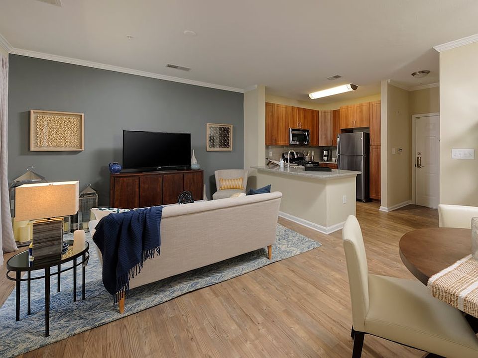 Hazelnut Finish Package kitchen, living and dining areas